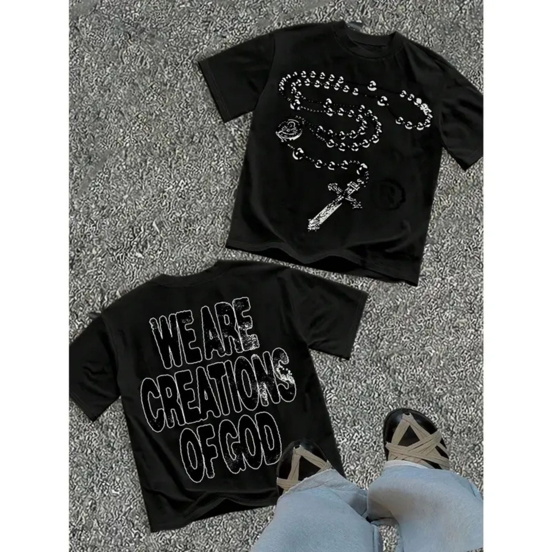 "We Are Creations Of God" Religious T-Shirt – Modern Streetwear Christian Graphic Tee