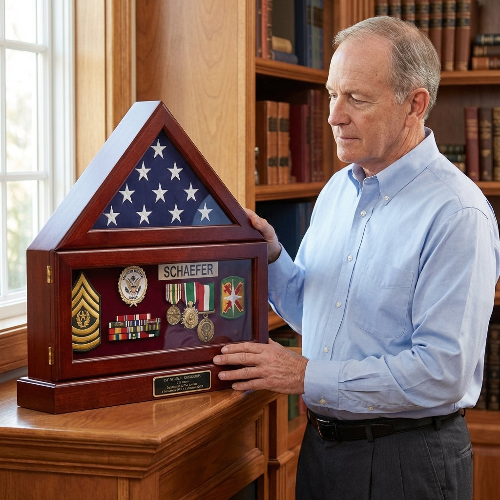 Flag and Pedestal Display Cases - 3'x5' flag