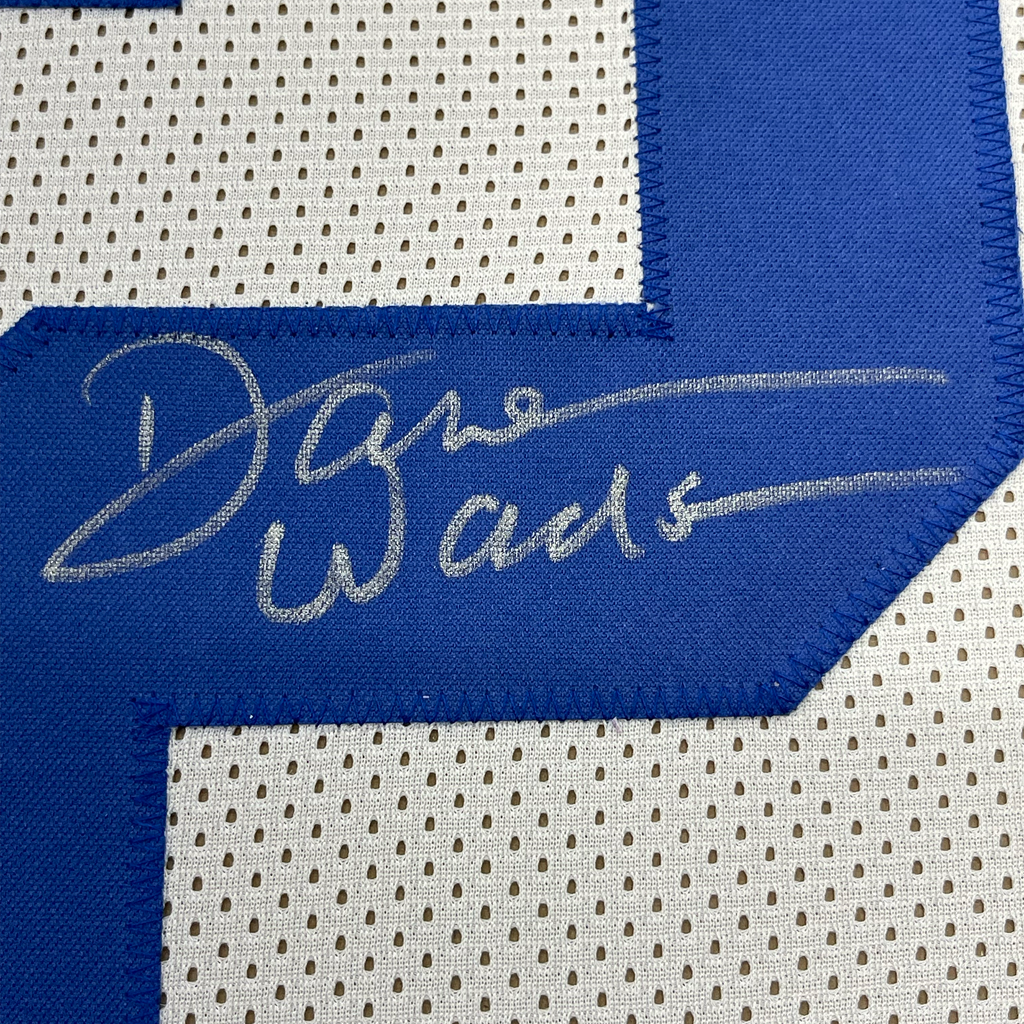 Framed Autographed/Signed Darren Woodson 35x39 Dallas White Football Jersey JSA COA