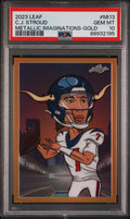 Graded 2023 Leaf CJ Stroud #MI13 Metallic Imaginations Gold /99 Rookie RC Football Card PSA 10 Gem Mint