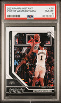Graded 2023 Panini Instant Victor Wembanyama #26 Rookie RC Basketball Card PSA 8 Near Mint