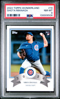 Graded 2024 Topps Wonderland Shota Imanaga #10 Rookie RC Baseball Card PSA 8 Near Mint