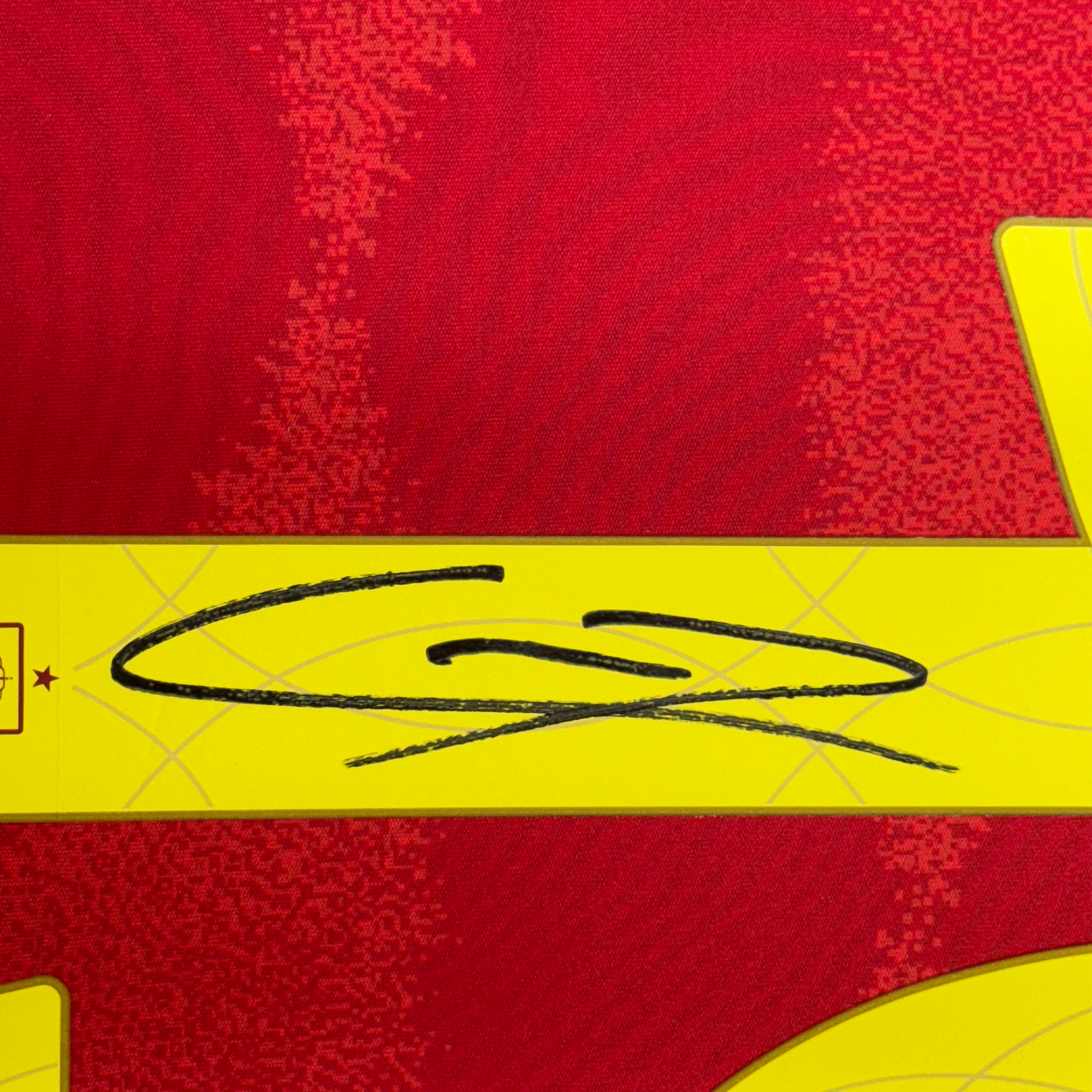 Framed Autographed/Signed Lamine Yamal 35x39 Spain Red World Cup Soccer Futbol Jersey Beckett BAS COA
