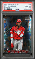 Graded 2024 Topps Stadium Club Elly De La Cruz #48 Chrome Rookie RC Baseball Card PSA 10 Gem Mint