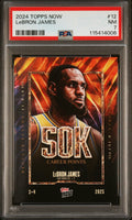 Graded 2024 Topps Now LeBron James #12 Basketball Card PSA 7 Near Mint