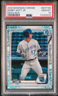 Graded 2020 Topps Bowman Chrome Bobby Witt Jr. #BCP160 Mega Box Rookie RC Baseball Card PSA 10 Gem Mint
