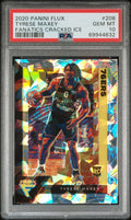 Graded 2020 Panini Flux Tyrese Maxey #208 Fanatics Cracked Ice Rookie RC Basketball Card PSA 10 Gem Mint