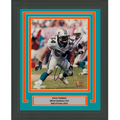 Framed Autographed/Signed Zach Thomas Miami Dolphins 8x10 Football Photo JSA COA #2