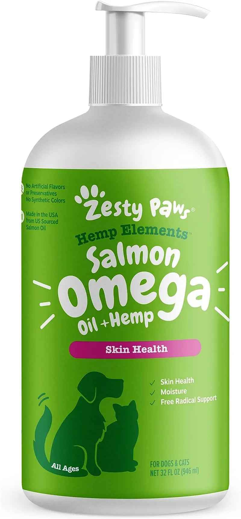 Zesty Paws Wild Alaskan Omega-3 Oil for Pets, 8.5 oz