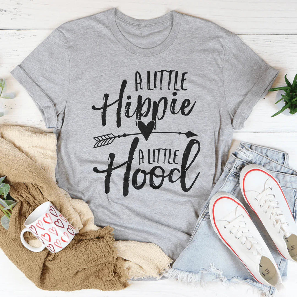 A little hippie a little hood Tee