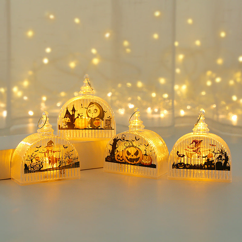 Halloween Pumpkin Light Children's Portable Halloween Halloween Decoration Ornaments Luminous Props Party Ornaments
