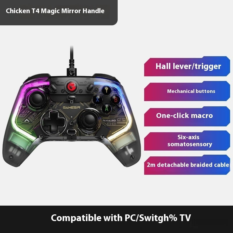 Game Handle Wired Handle Hall Rocker Machine