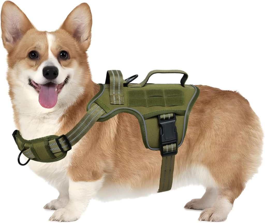 Heavy Duty No-Pull Tactical Dog Harness Molle Vest