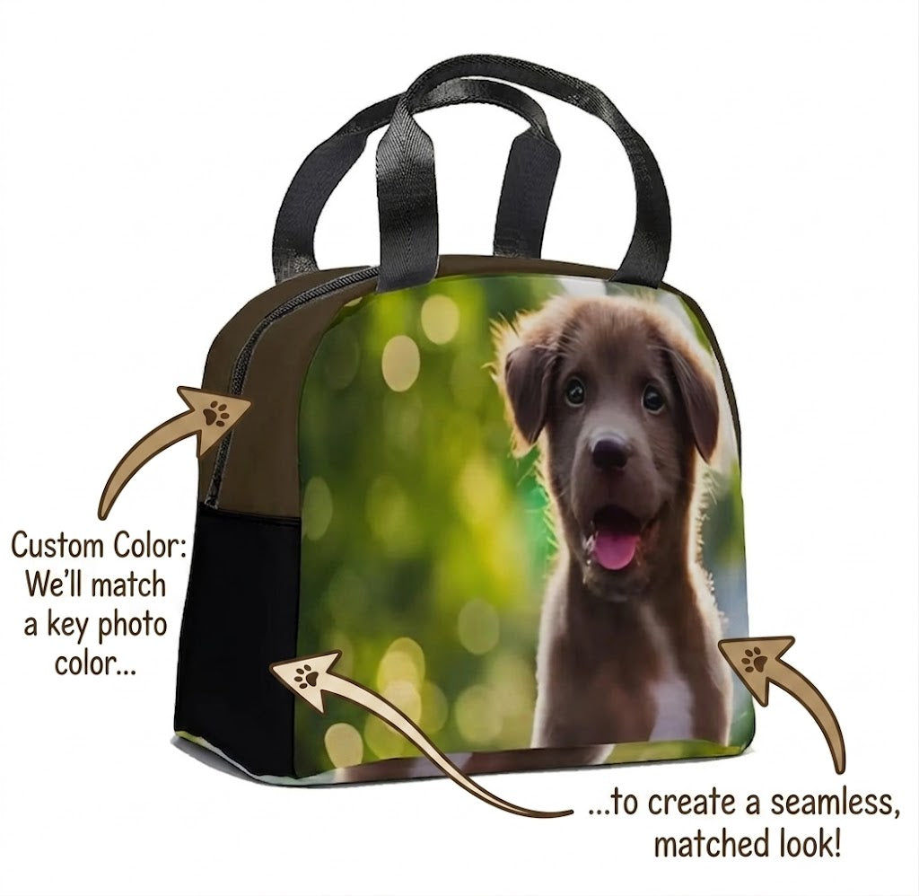 Custom Printed Insulated Lunch Tote Bag - Upload your Photo