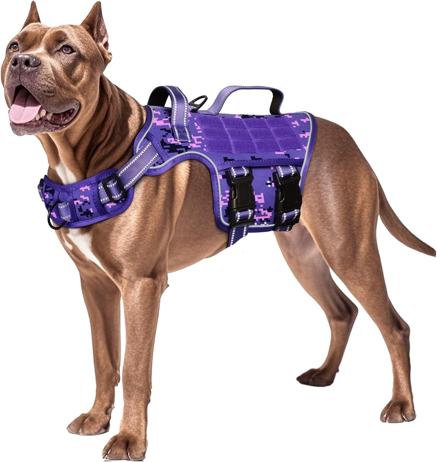 Heavy Duty No-Pull Tactical Dog Harness Molle Vest