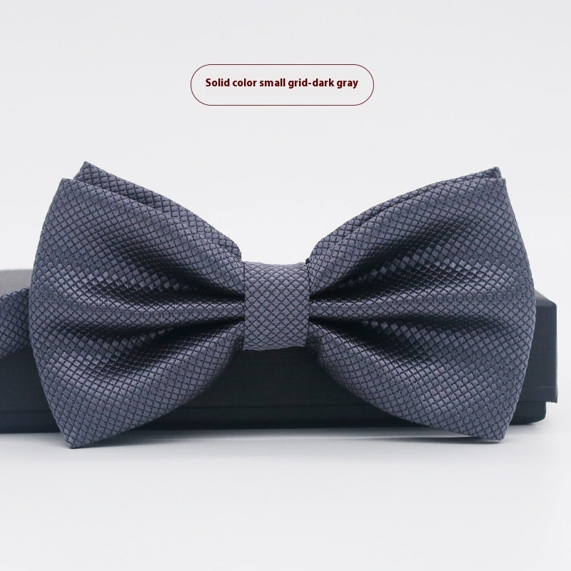 Men's Solid Color Formal Wear Wedding Business Casual Groom Groomsman Bow Tie