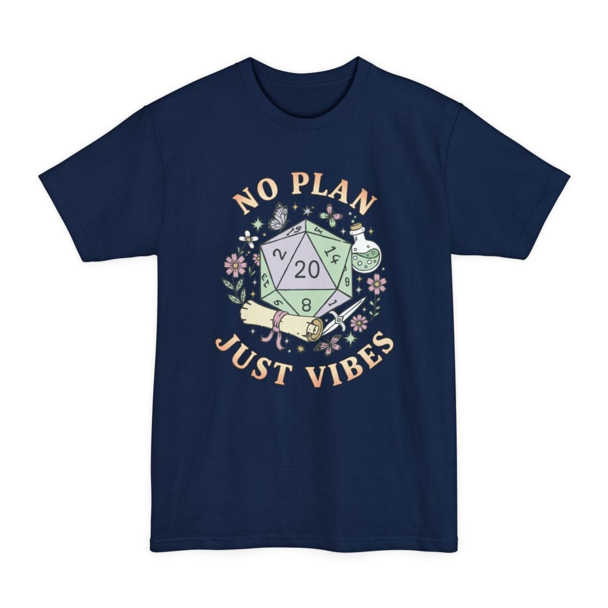 No Plan Just Vibes D&D Tall T-Shirt