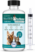 Liquid Dog Cat Dewormer Chicken Flavor 4oz with Dosing Syringe Made USA