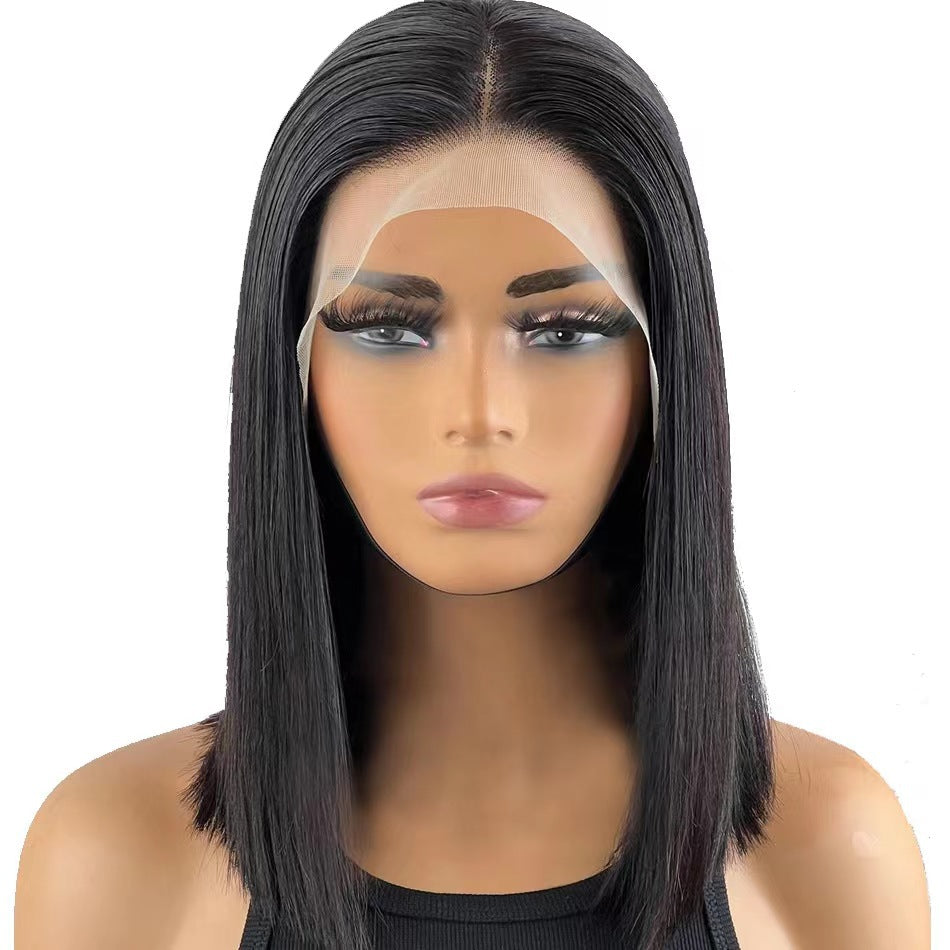 134 Front Lace Bobo Bobhaircut Natural Color Full Human Hair
