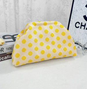 White background with yellow d