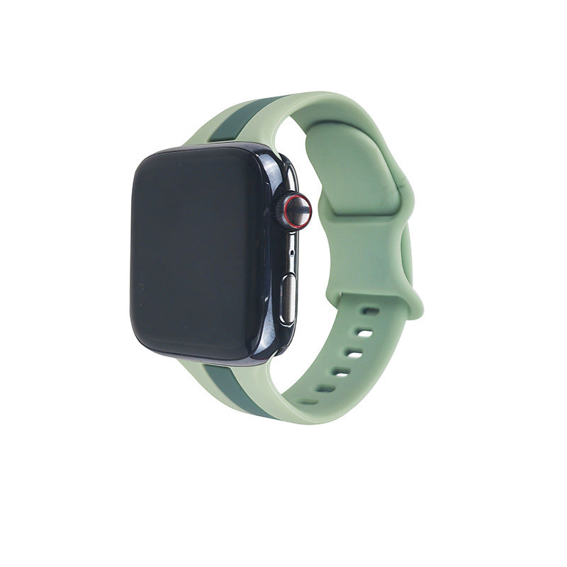 Two-tone Striped Strap Contrast Color Sports