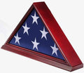 Solid Wood Elegant 5 x 9.5' Flag Display Case for Burial/Funeral/Veteran Flag