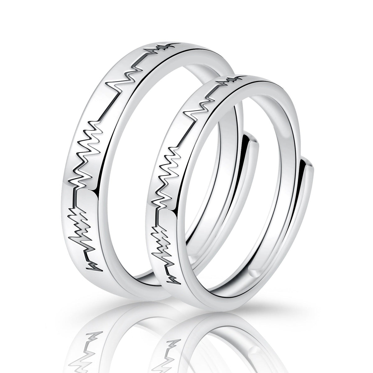 Moissanite Engagement Couple Couple Rings