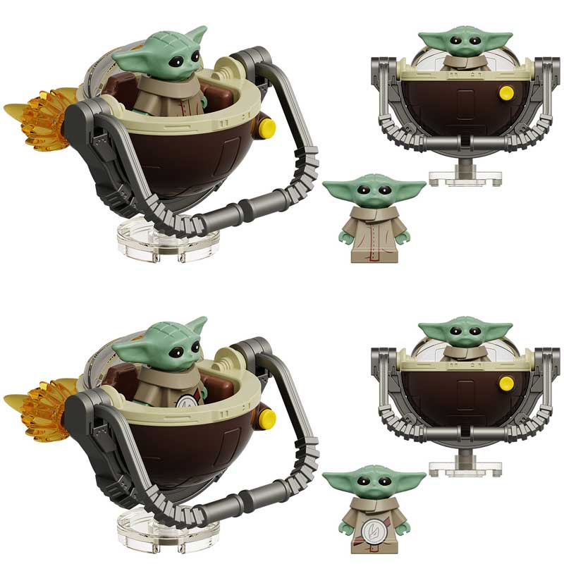Grogu in Hovering crib Star Wars Mandalorian & Grogu Movie Minifigure Set of 2