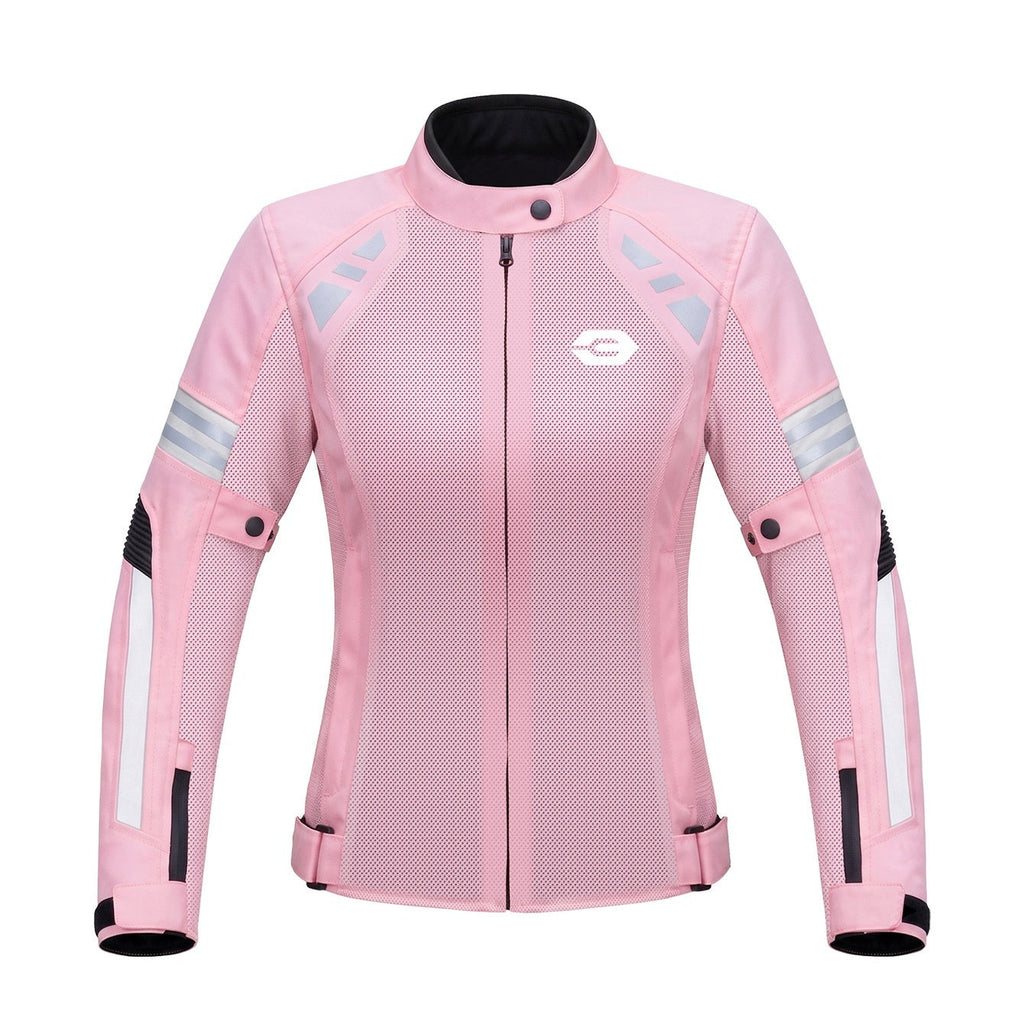 Womens Summer Mesh Breathable Motorcycle Jacket
