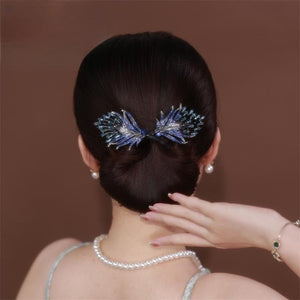 Feather Hair Band Blue