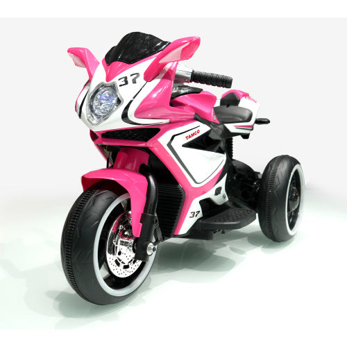 Kids 6V Electric Ride-On Motorcycle, Battery Powered Toy Bike for 3-4 Year Olds