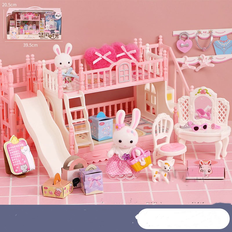 Bunny House Dollhouse Rooms