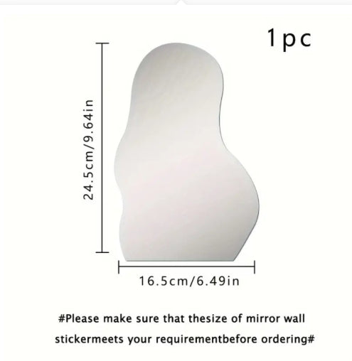 Cloud-shaped Mirror Acrylic Wall Background Decoration