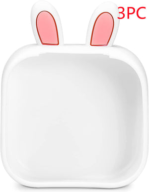 Rabbit ears white 3PC