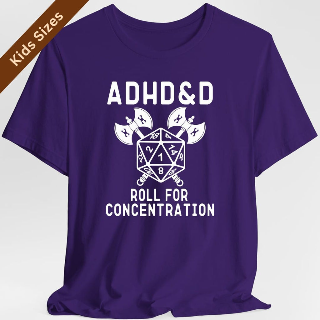 ADHD&D Roll For Concentration Kids T-Shirt