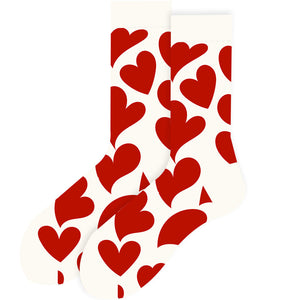 White And Red Heart