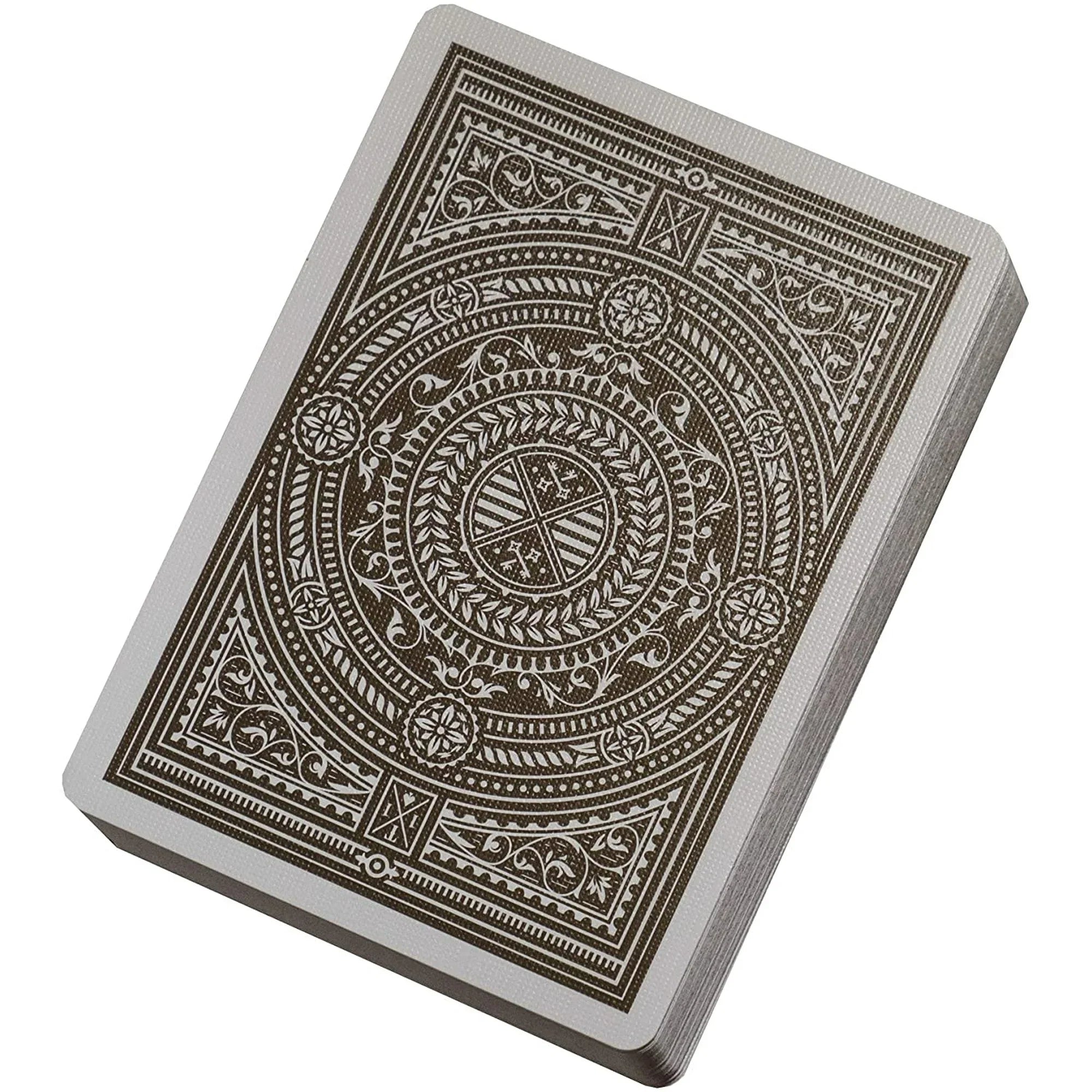 Theory11 Medallions Playing Cards – Deep Brown & Gold Foil Luxury Deck