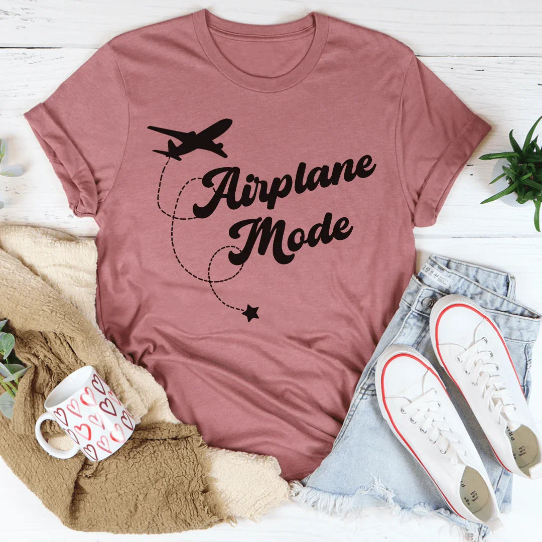 Vacation Travel Graphic T-Shirt – \"Airplane Mode\"