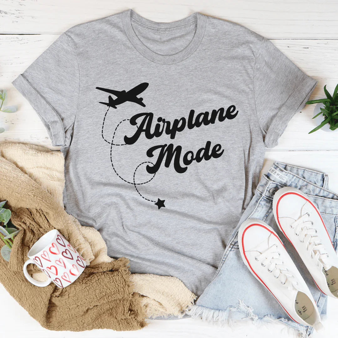 Vacation Travel Graphic T-Shirt – \"Airplane Mode\"