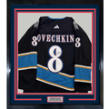Framed Autographed/Signed Alexander Alex Ovechkin 35x39 Washington Capitals Black Reverse Retro Hockey Jersey Fanatics COA