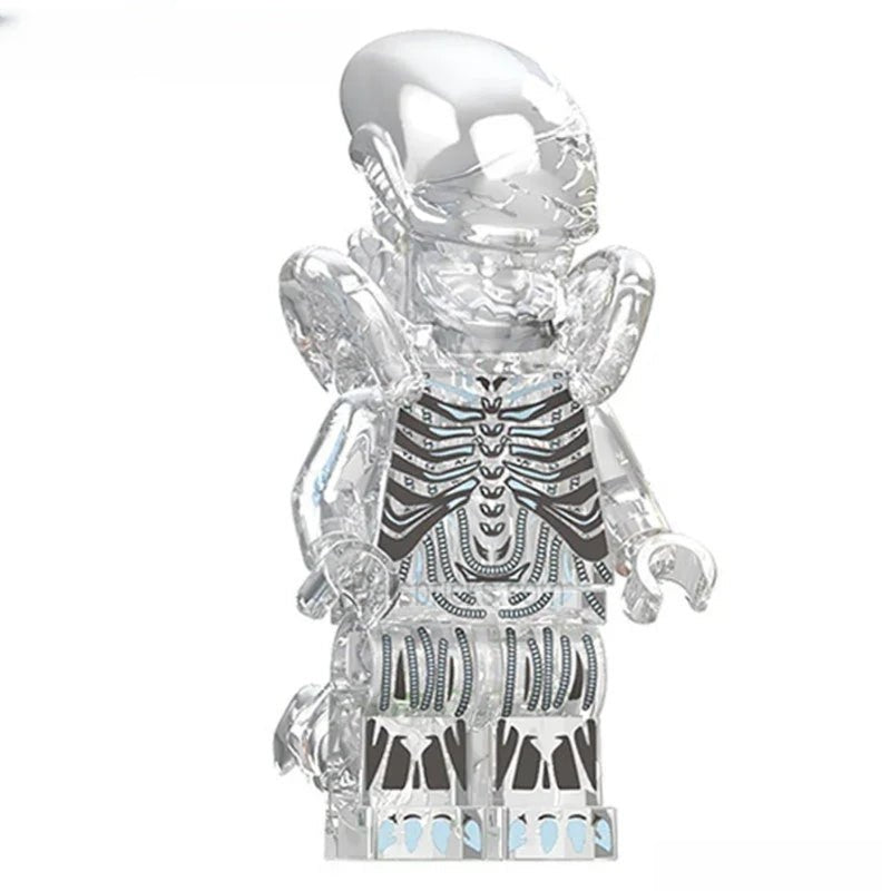 Alien Xenomorph transparent Minifigure Toy