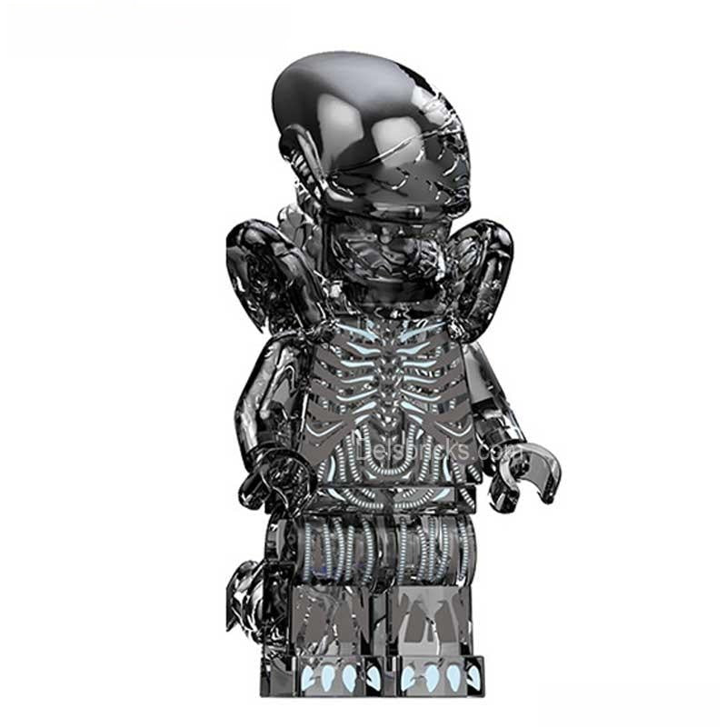 Aliens Xenomorph transparent black Lego Compatible Minifigures