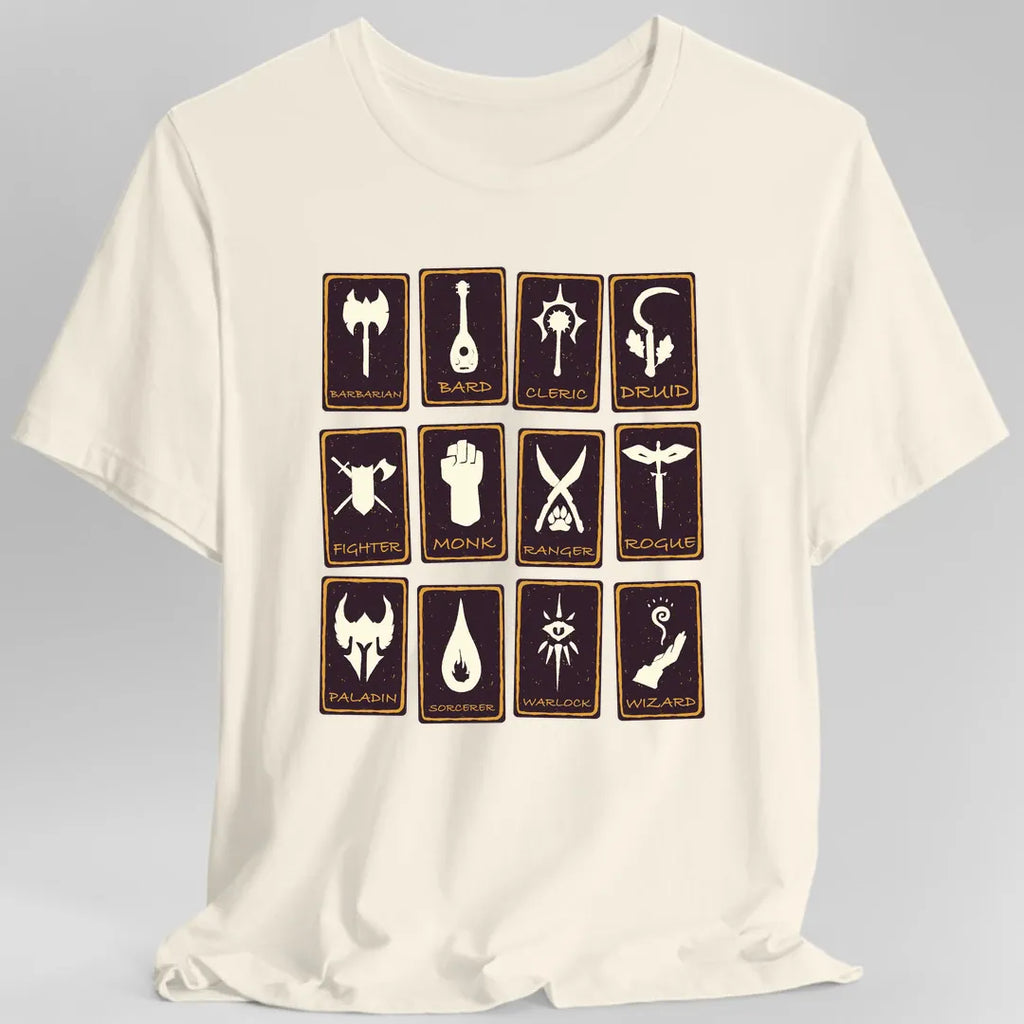 All D&D Classes Tarot T-Shirt