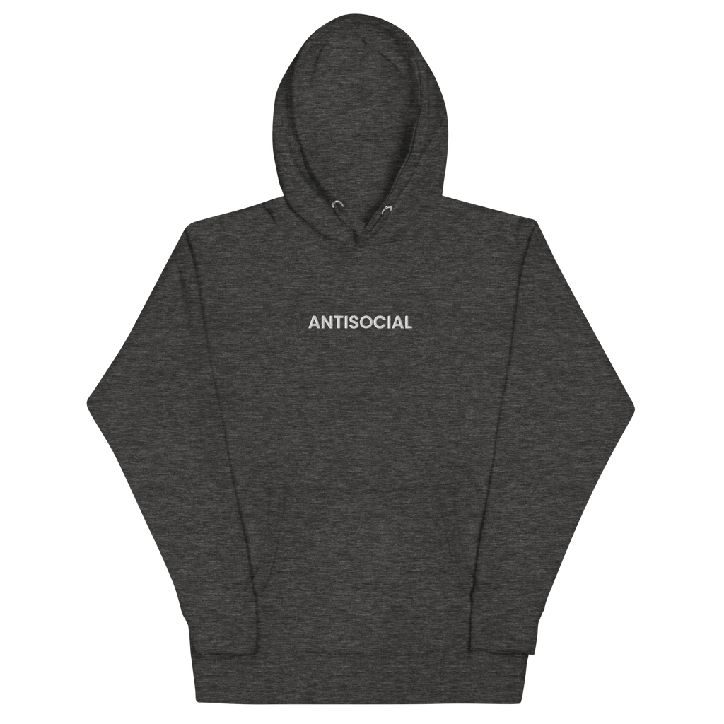 Antisocial Embroidered Hoodie