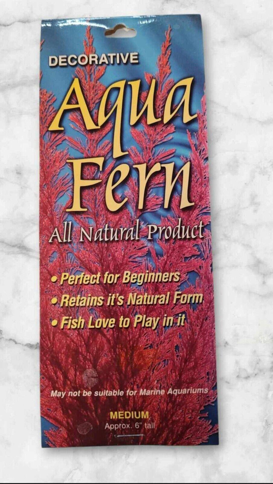 Nature's Image: Aquafern Medium, Freshwater 6" Red, Green or Rainbow Decor