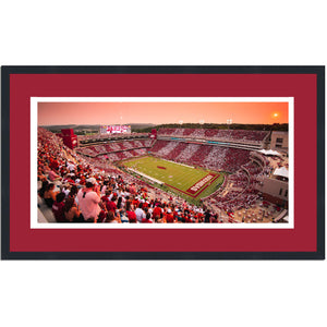 Framed Donald W. Reynolds Razorback Stadium Arkansas Razorbacks 16x24 NCAA Football Photo Professionally Matted