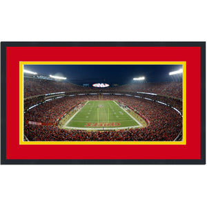 Framed Arrowhead Stadium Kansas City Chiefs 16x24 Football Photo Professionally Matted