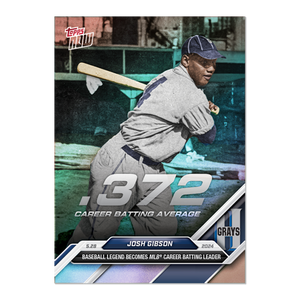 2024 Topps Now Josh Gibson #241SP #/372 Baseball Card