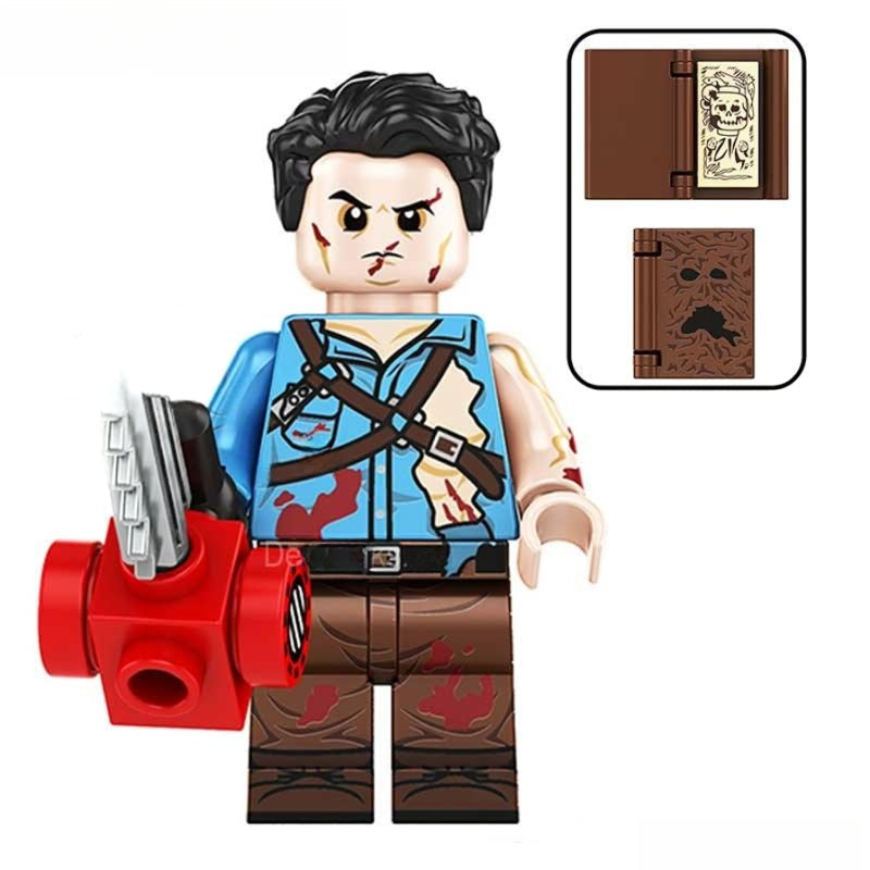 Ash from The Evil Dead Lego Horror Movie Minifigures Custom Toys NEW