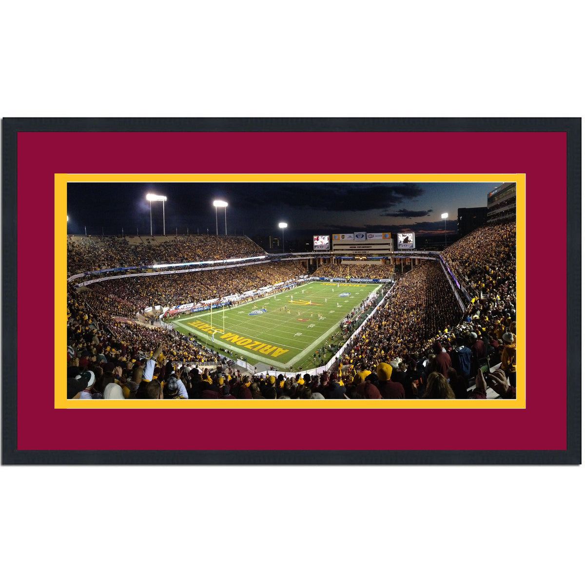 Framed Sun Devil Stadium Arizona State Sun Devils 16x24 NCAA Football Photo Professionally Matted